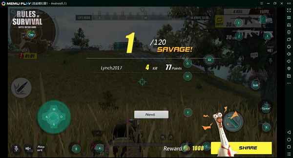 Play Rules of Survival on PC