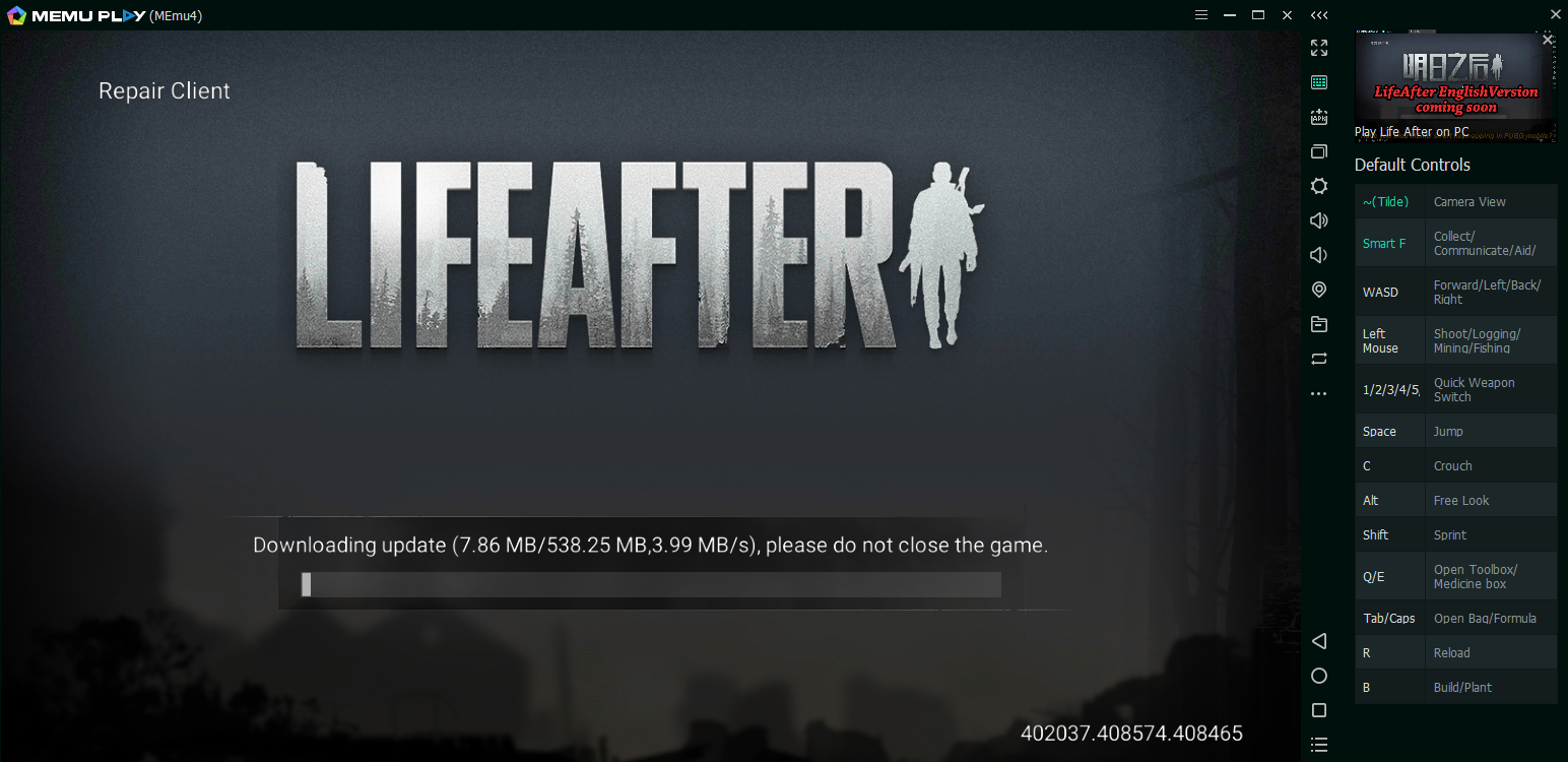 เล่น LifeAfter บนคอมด้วย MEMU