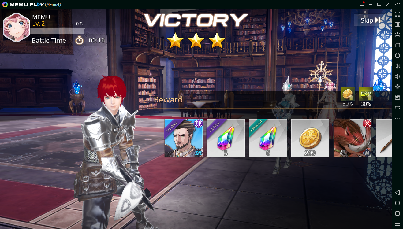 เล่น OVERHIT บนคอมด้วย MEMU