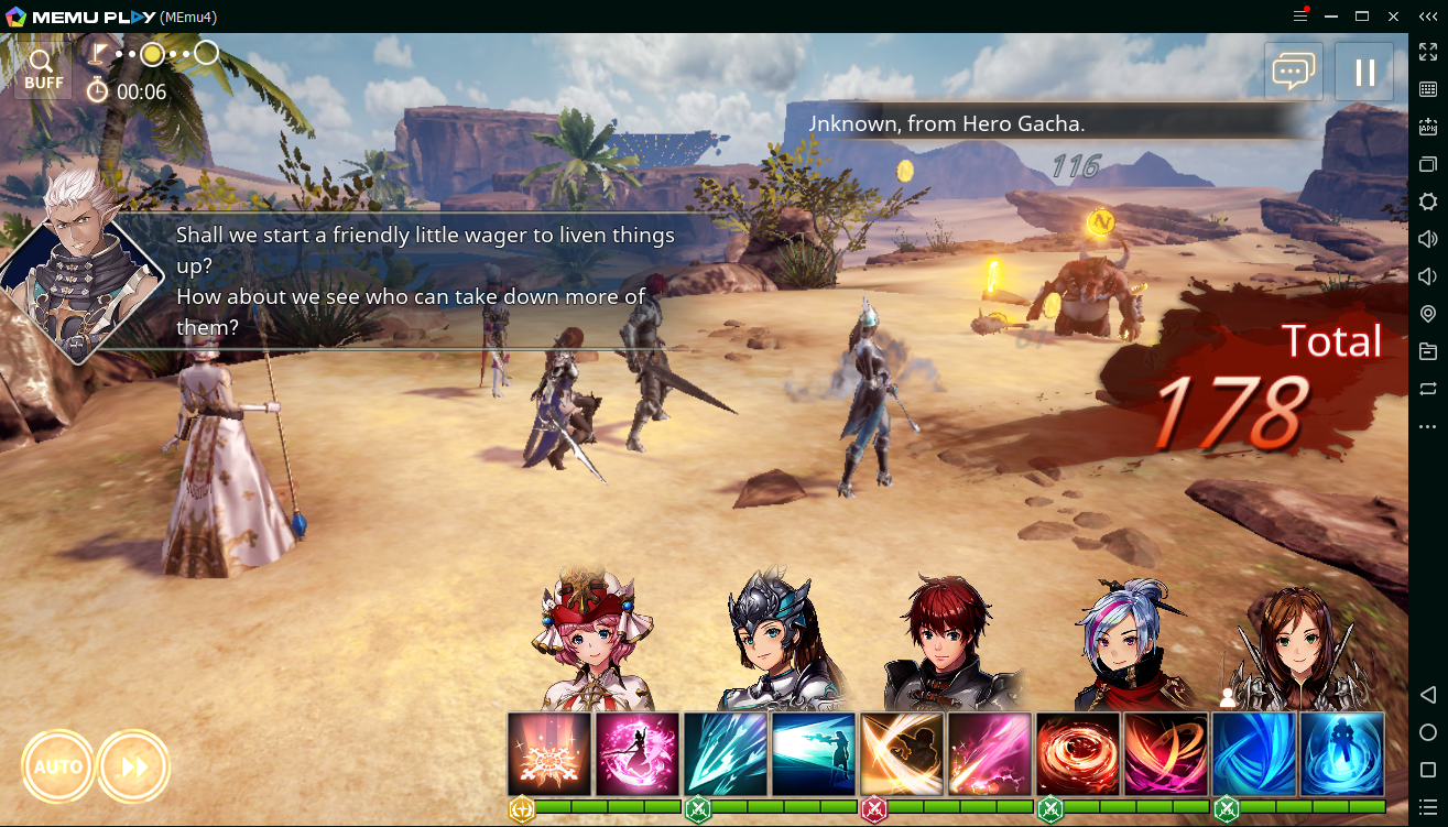 เล่น OVERHIT บนคอมด้วย MEMU