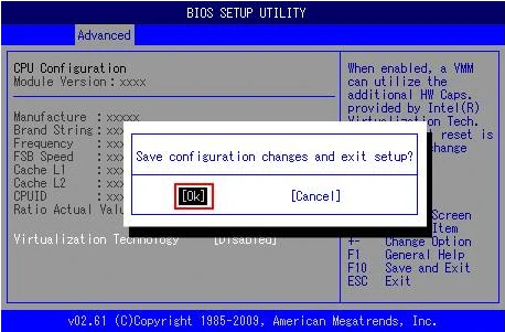 PCの仮想化機能（VT, Virtualization Technology）を有効にする方法