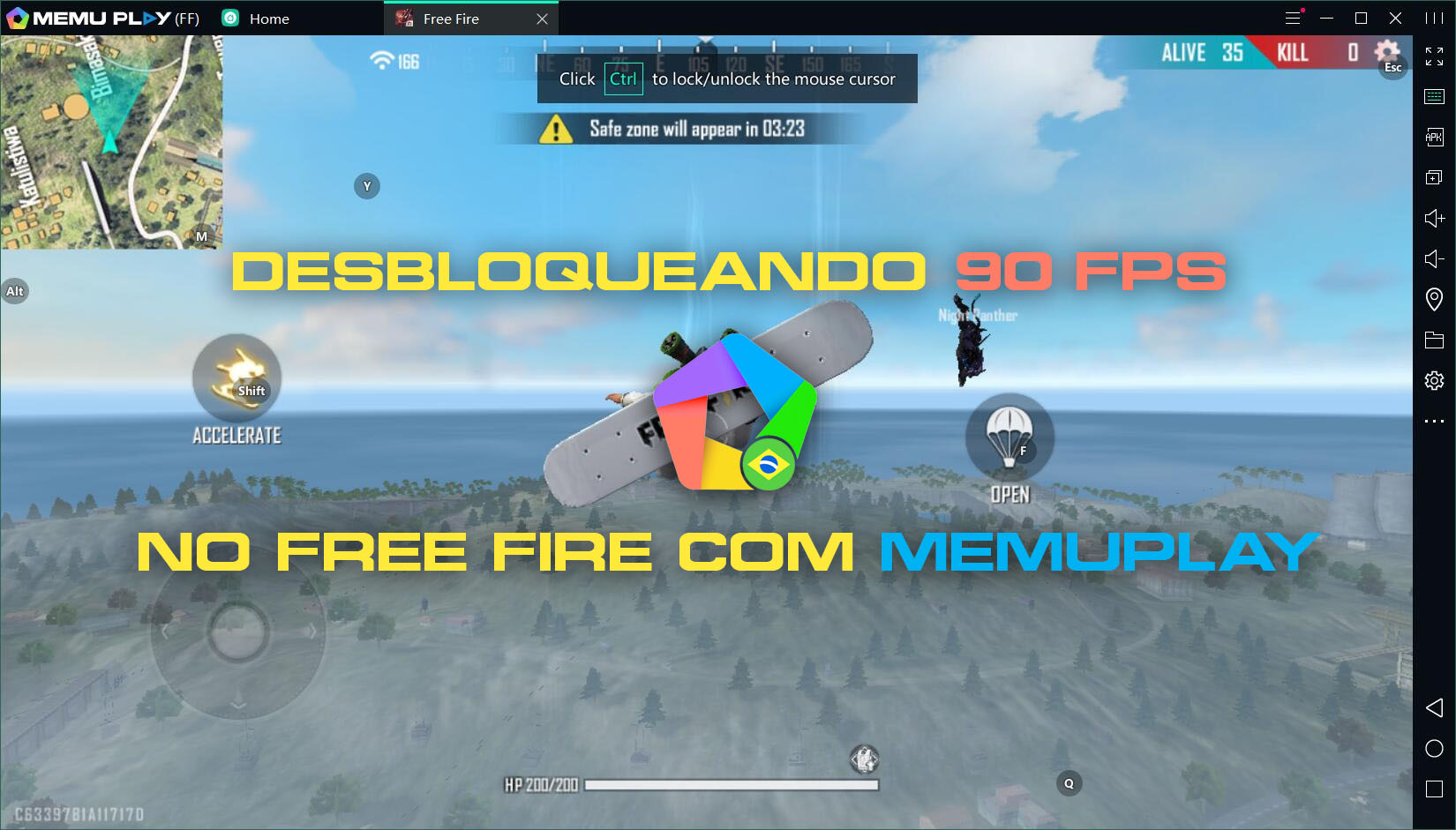 Jogue Free Fire no Computador com 90 FPS (Exclusivo MEmu) para PC