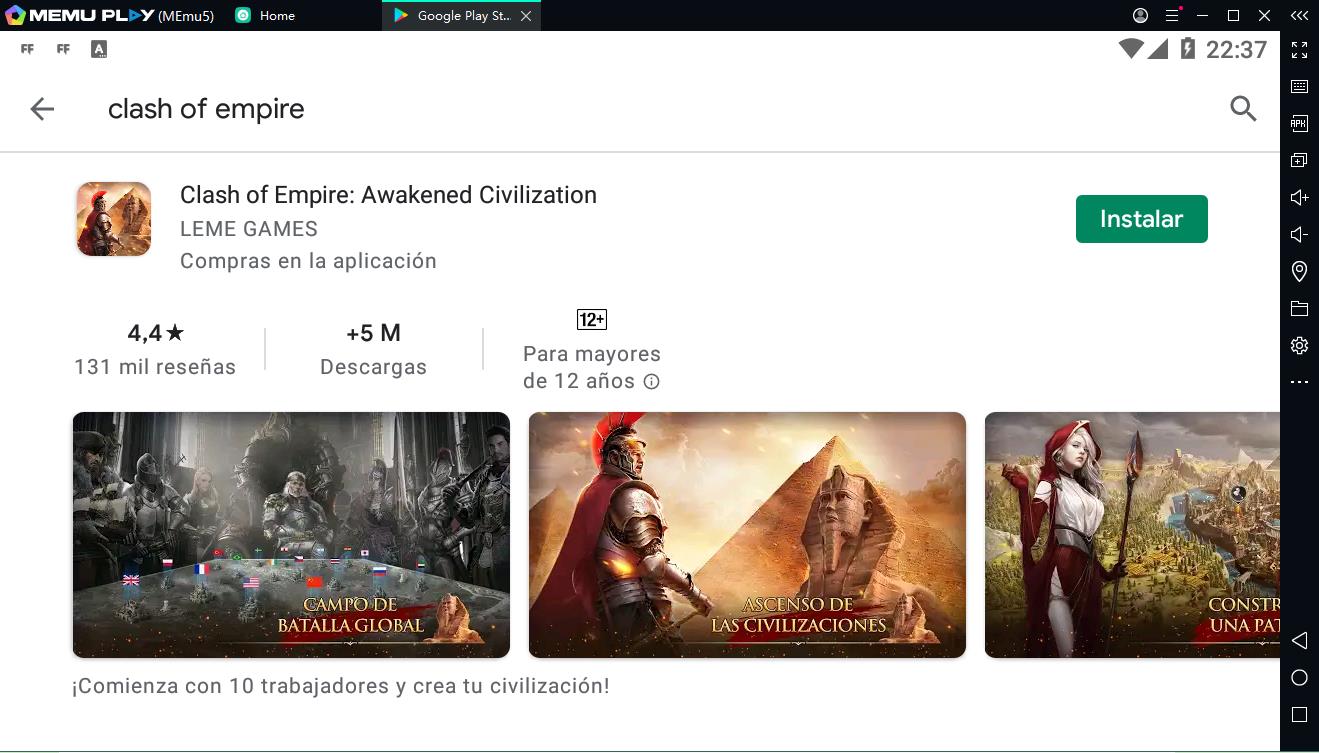 ¡Clash of Empire es puede jugar en el ordenador, vamos descarga y juega ahora!