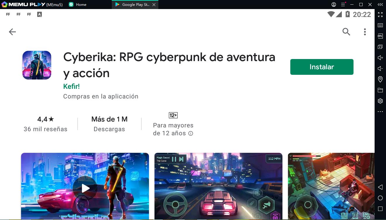 Descargar y jugar juego Cyberika El mundo Cyberpunk en el ordenador