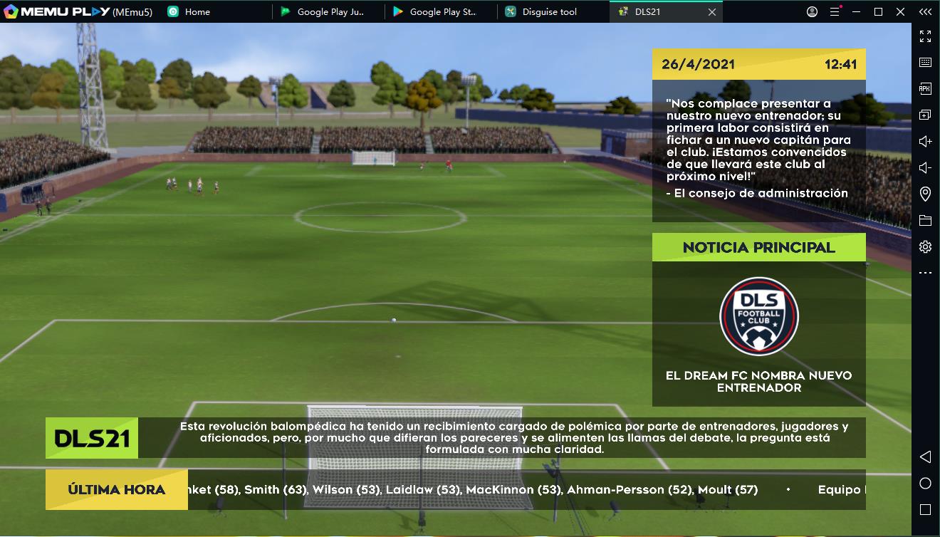 Descargar y jugar juego Dream League Soccer 2021 en el ordenador