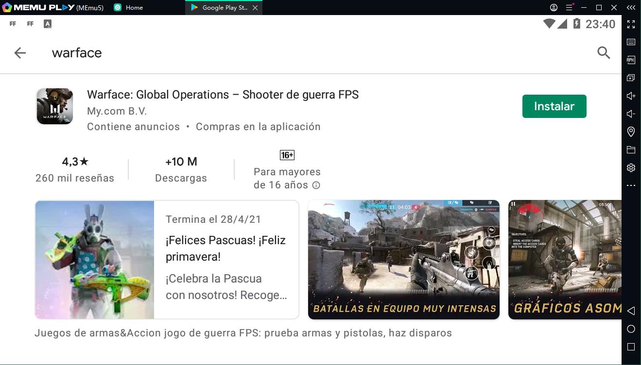 ¡Warface Global Operations es puede jugar en el ordenador, vamos descarga y juega ahora!
