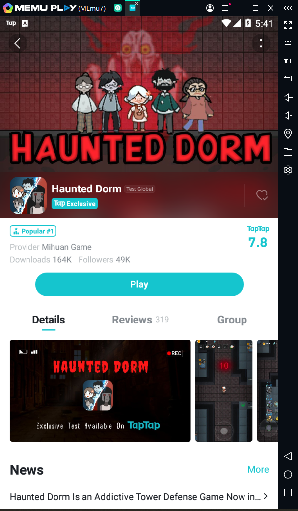 Tap tap haunted dorm