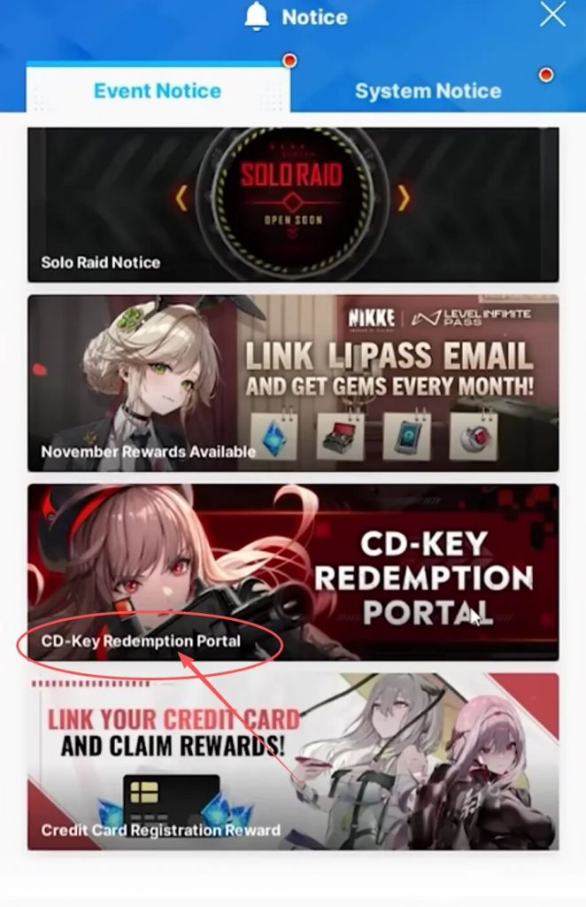 Goddess of Victory: NIKKE Code