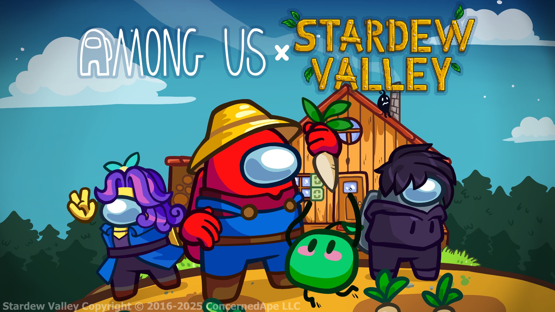 Announcing: Among Us x Stardew Valley PC