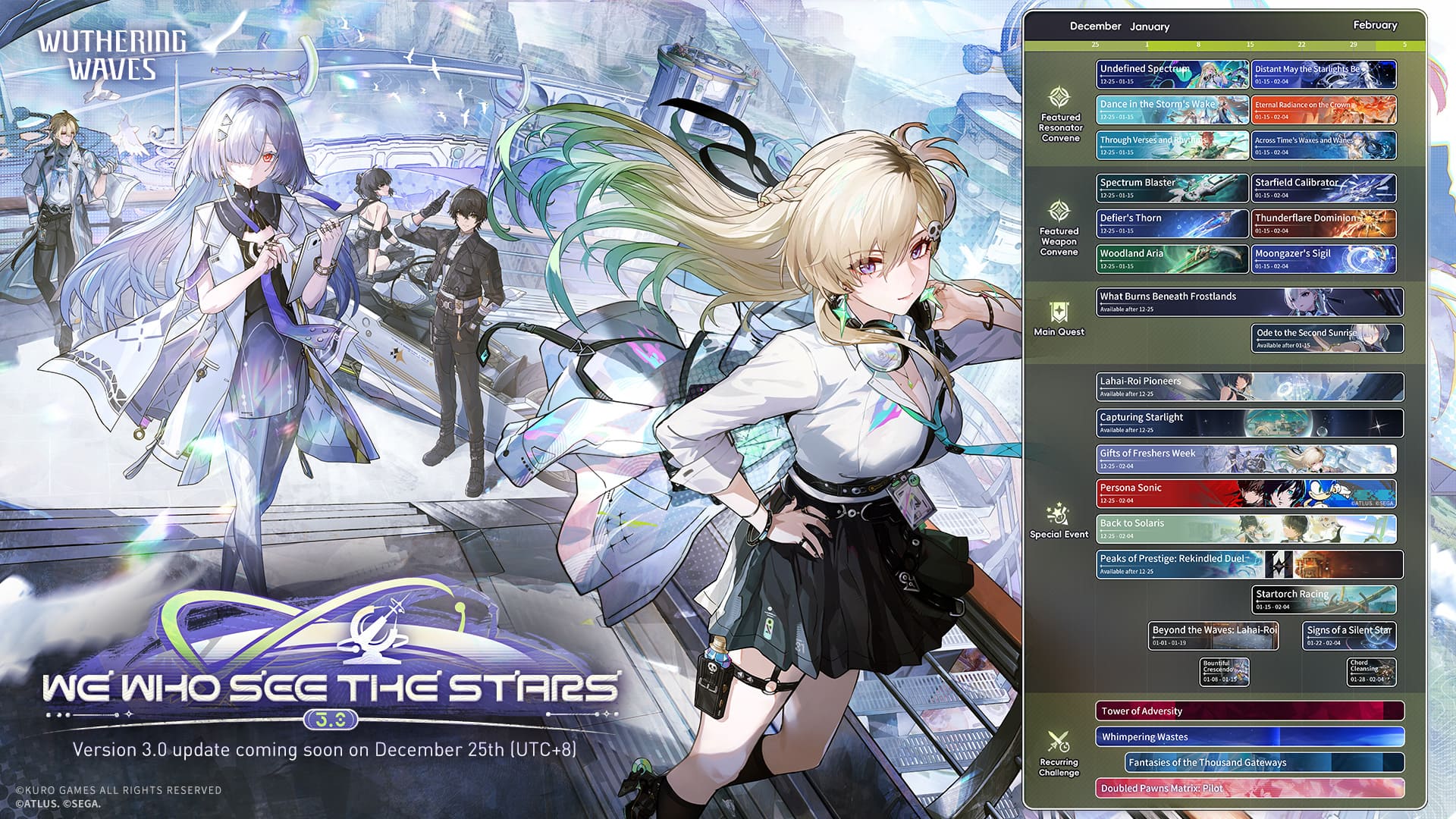 Wuthering Waves 3.0 Banner PC