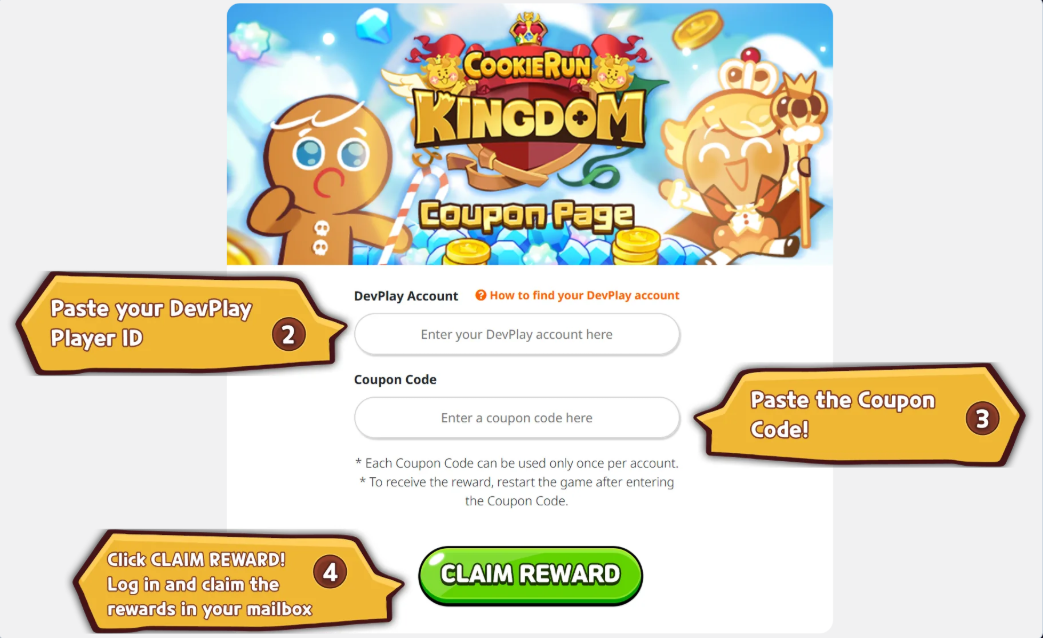 Как активировать коды в Cookie Run: Kingdom