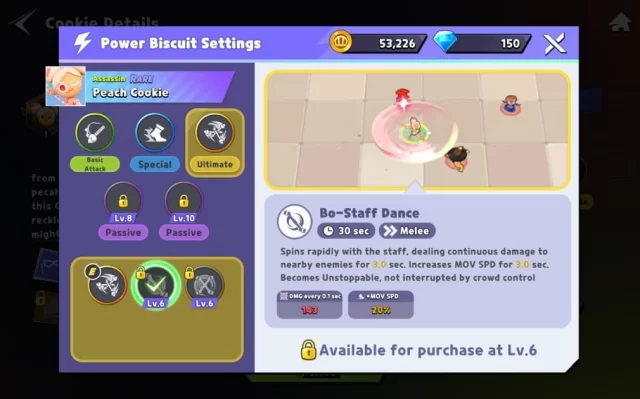 Peach Cookie Settings