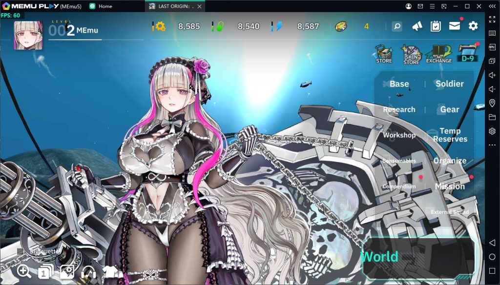Play Last Origin R+ with MEmu
