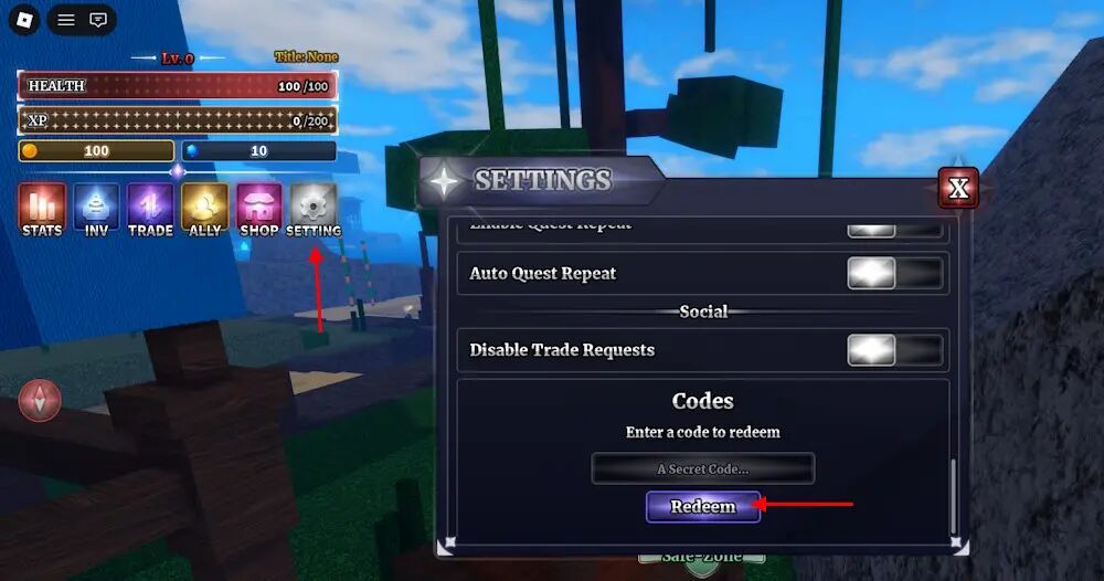 Redeem Sailor Piece Code