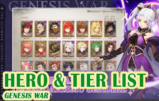 Lista de Niveles de Personajes de Genesis War Mayo 2026 PC