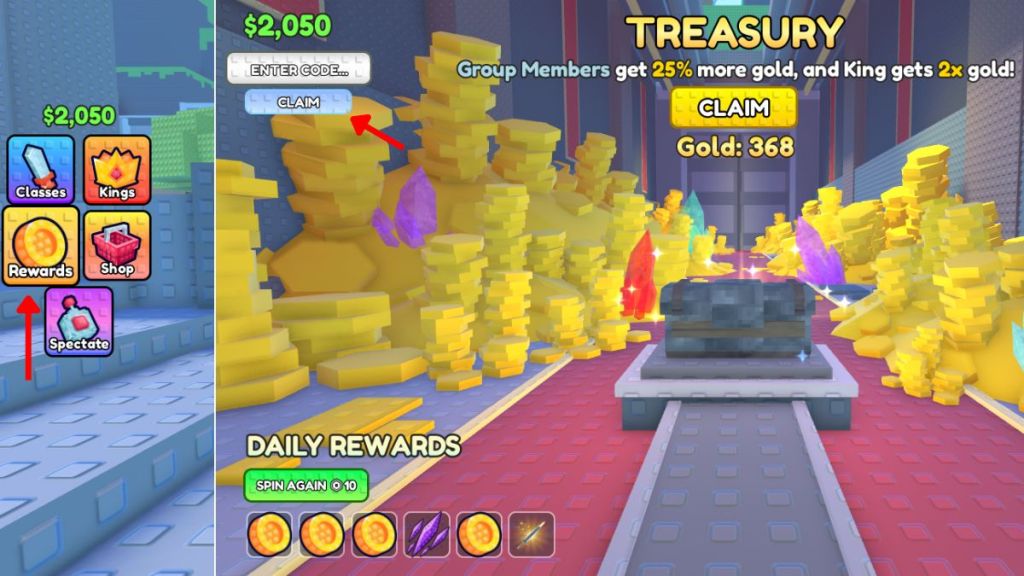 King Tower redeem codes