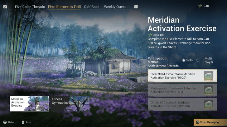 Meridian Activation Exercise