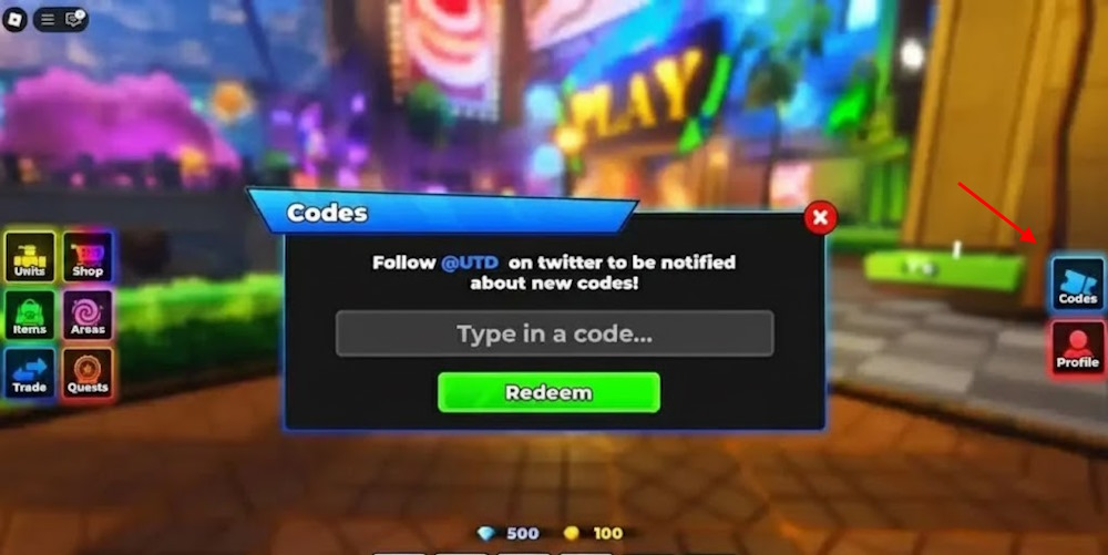 Universal Tower Defense X redeem codes