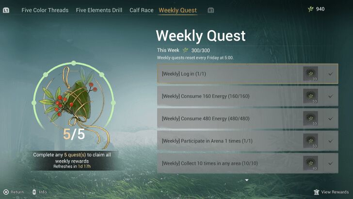 Weekly Quest