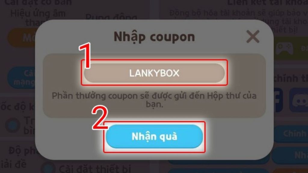 Nhập Code Play Together VNG