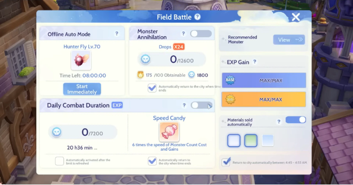 Leveling Up Efficiently