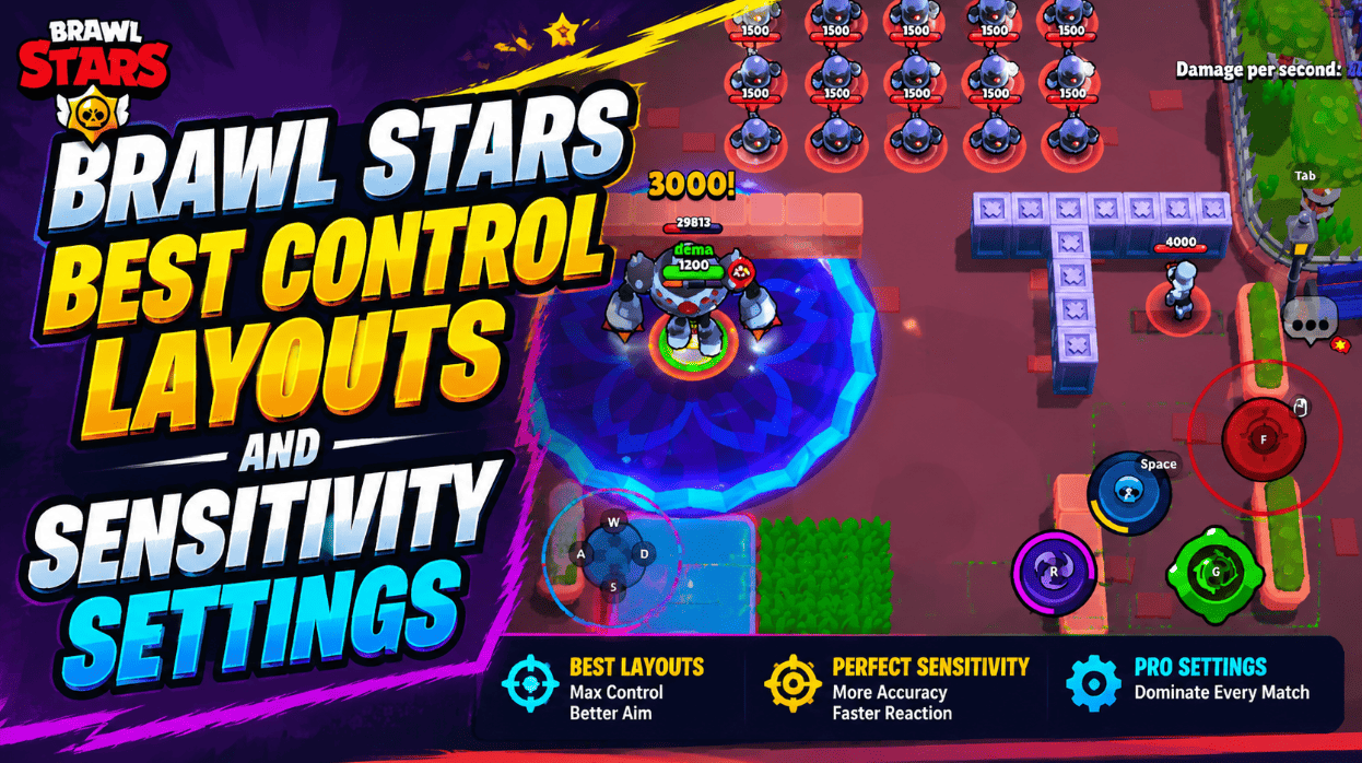 Brawl Stars 2026: Best Control Layouts and Sensitivity Settings