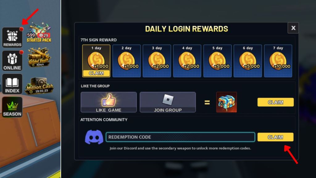 Roblox AirDrop Arena redeem codes