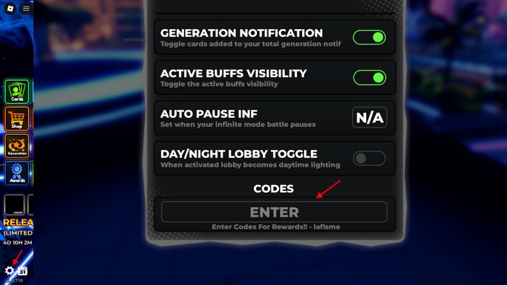 Roblox Card Chronicles redeem codes