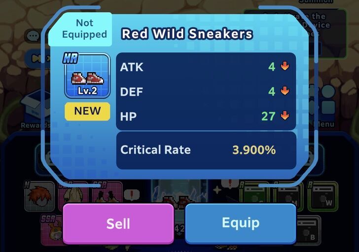 Digimon Up Equipment