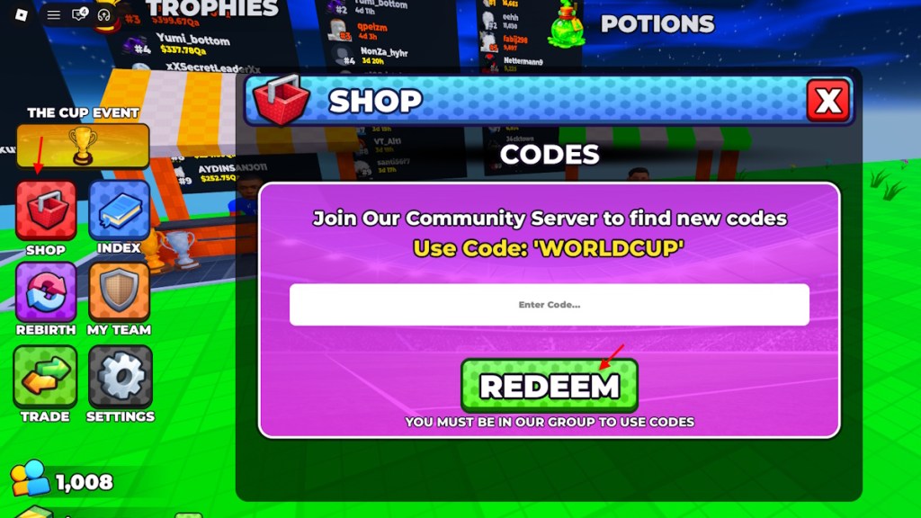 Roblox Make a Soccer Empire redeem codes