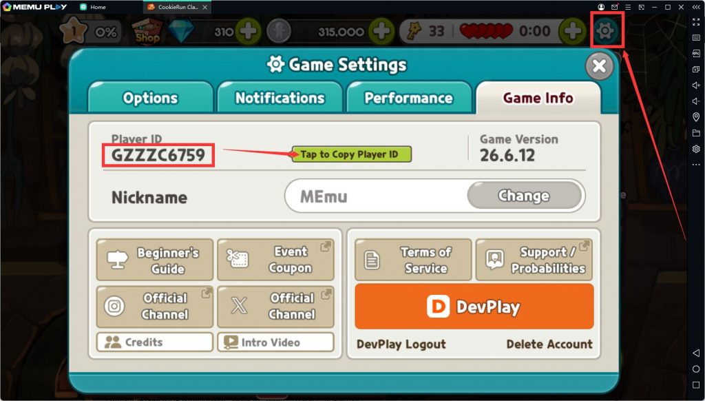 CookieRun Classic Code