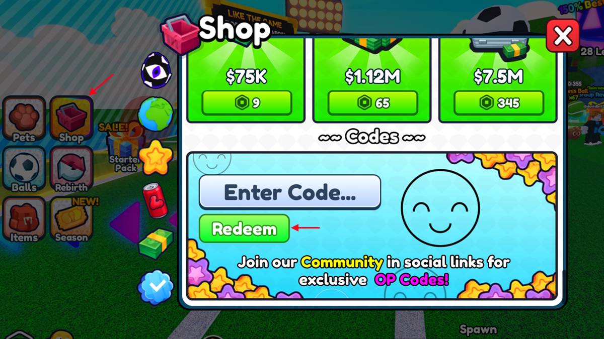 Roblox Soccer Training redeem codes