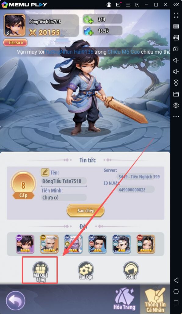 Code Tiên Nghịch Mobile