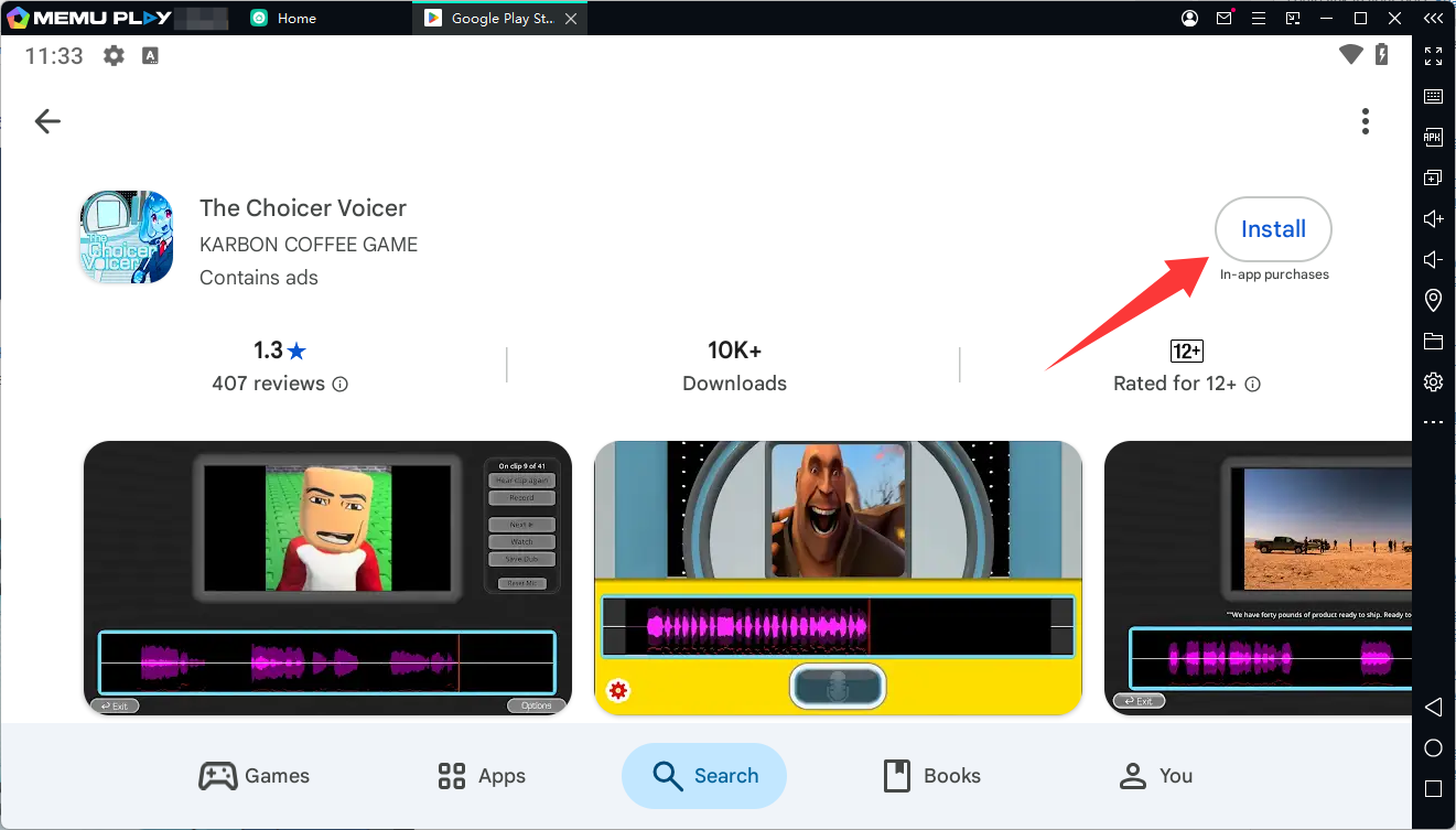 How to Download and Play The Choicer Voicer on MEmu Emulator