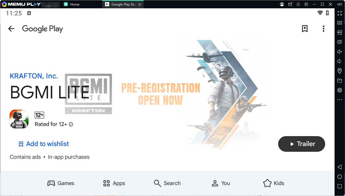 BGMI Lite Pre-Registration