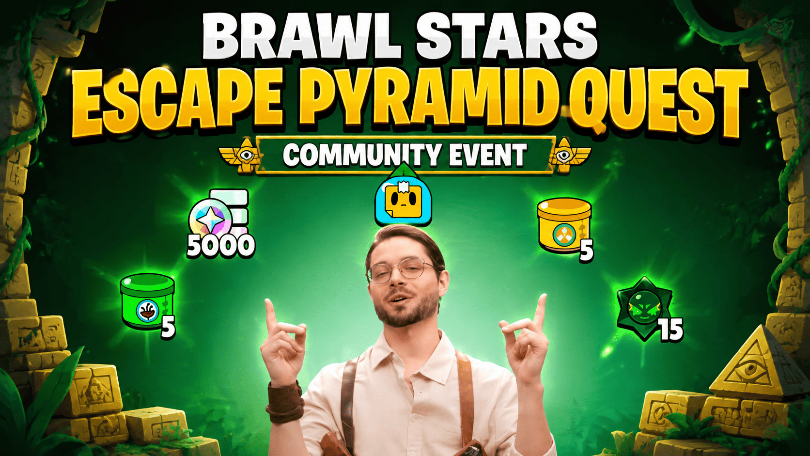 Brawl Stars Community Event: Solve Pyramid Quest Puzzles for Free Rewards and the New Sprout Redesign