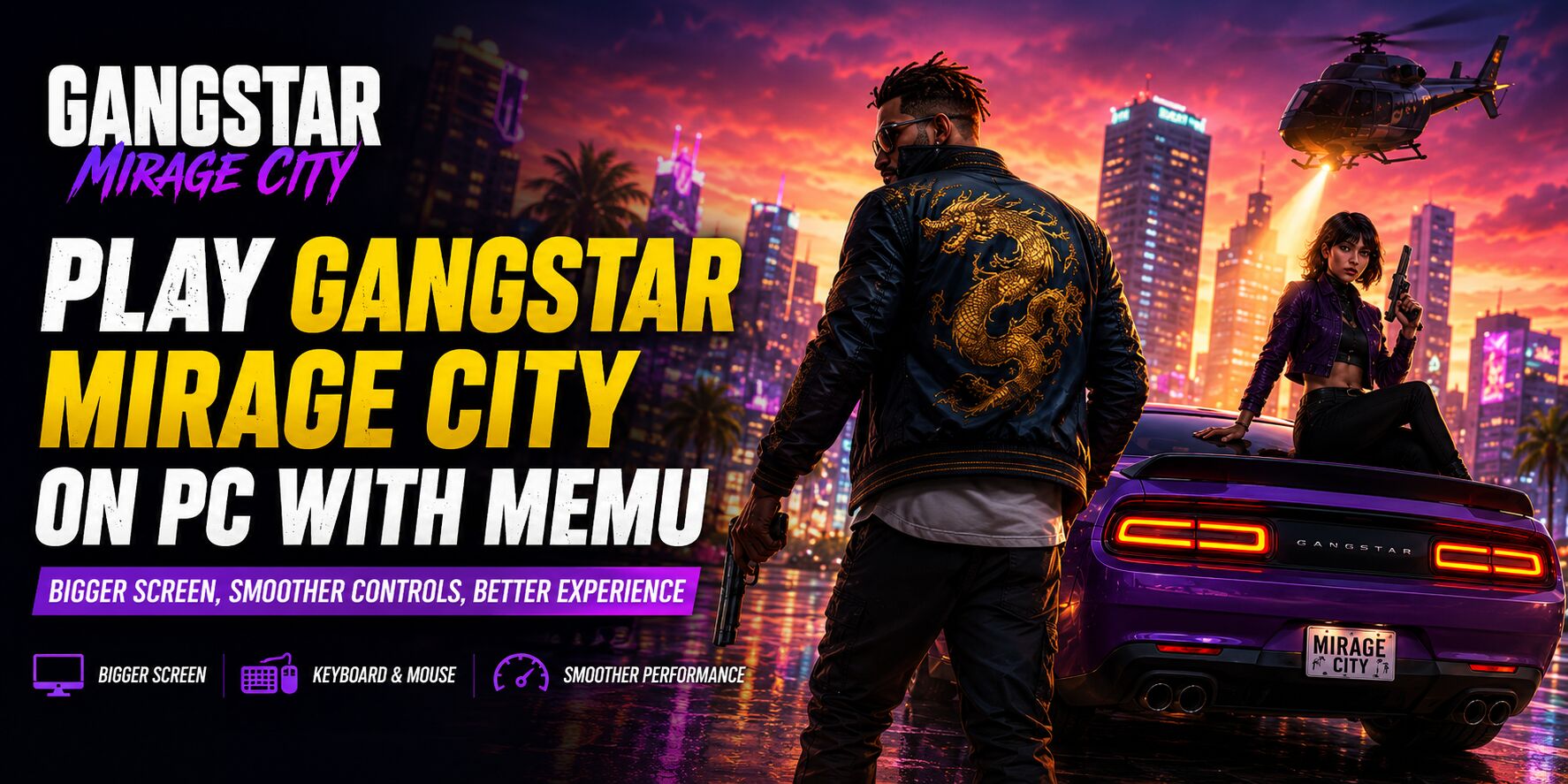Gangstar Mirage City เปิดลงทะเบียนล่วงหน้า! รวมข้อมูลวันเปิดเกม ระบบ Gameplay และ 4 Factions PC
