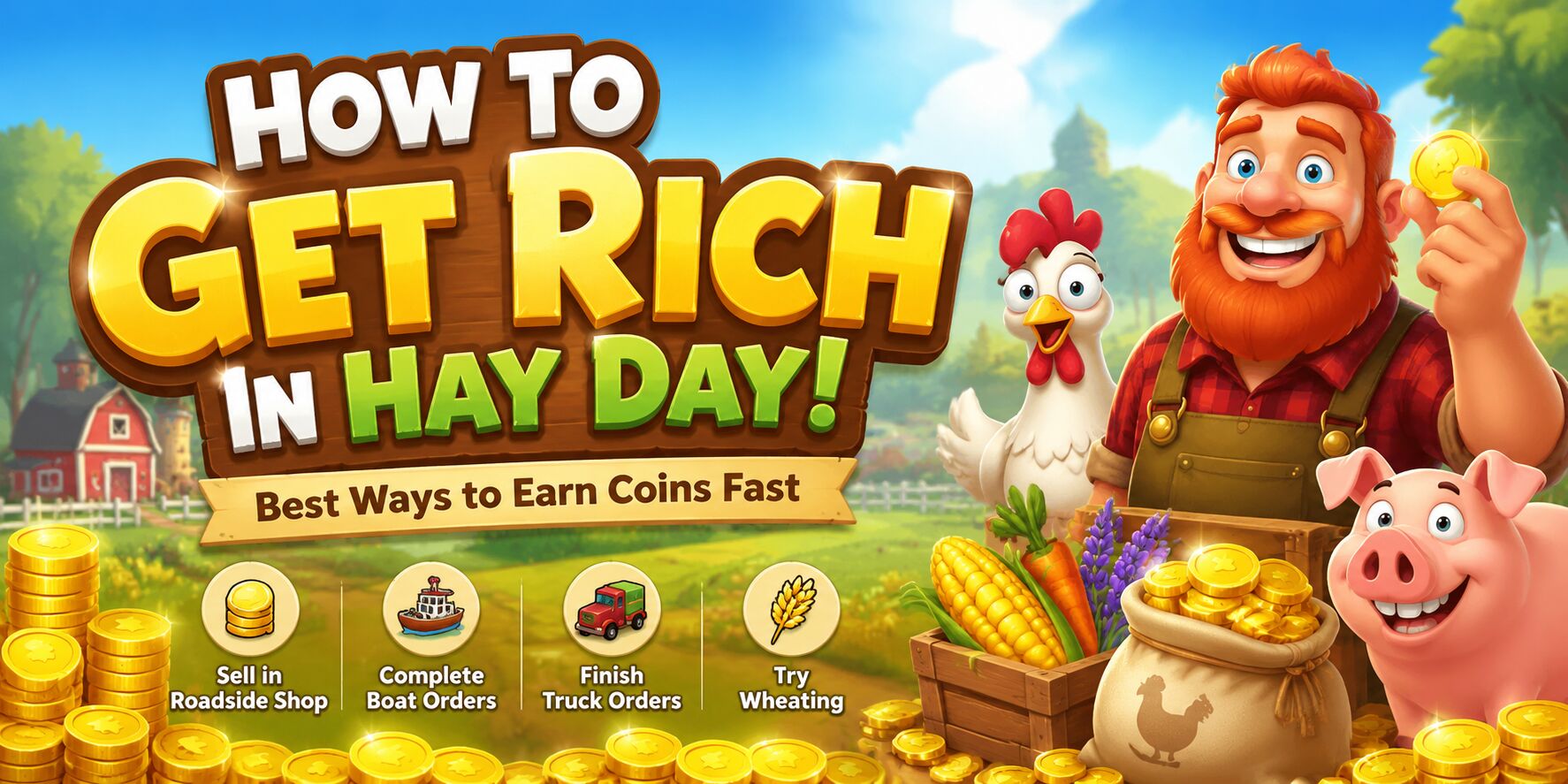 How to Get Rich Fast in Hay Day: Best Ways to Earn Coins