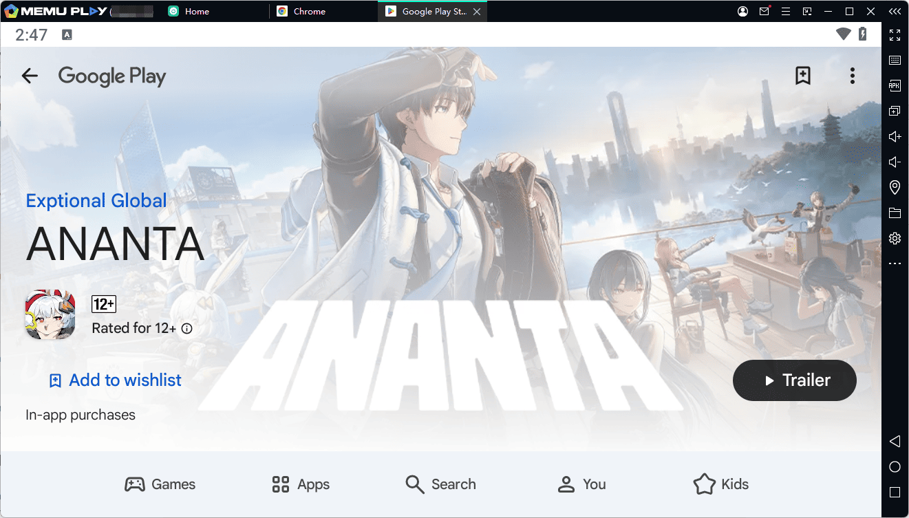 Download and Play ANANTA on PC