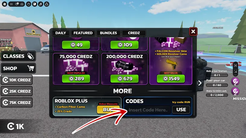 How to Redeem Codes in Roblox RUNAWAYS