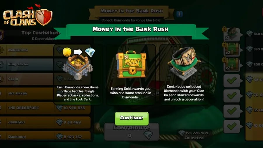 How to Get Diamonds in Money in the Bank Rush