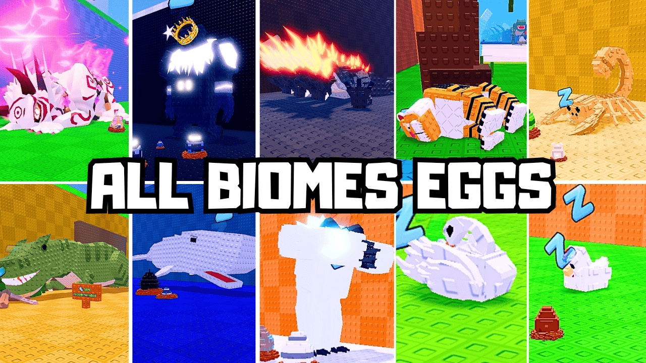 All Steal An Egg Pets by Biome