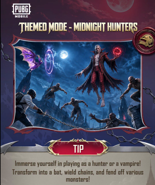 PUBG Midnight Hunters-Themed Mode