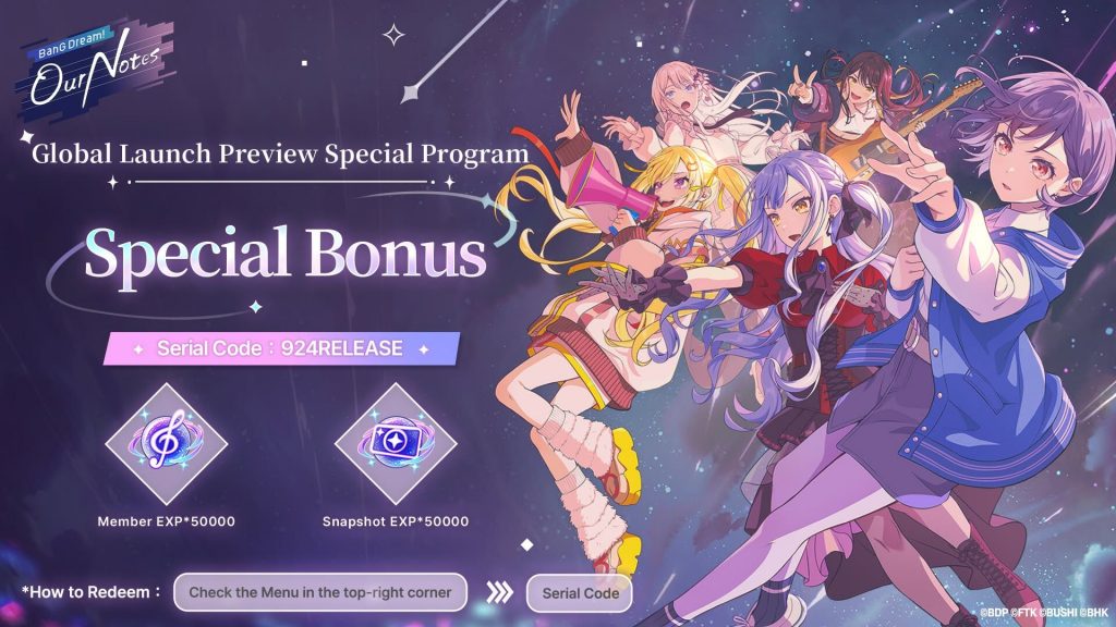 BanG Dream! Our Notes Code