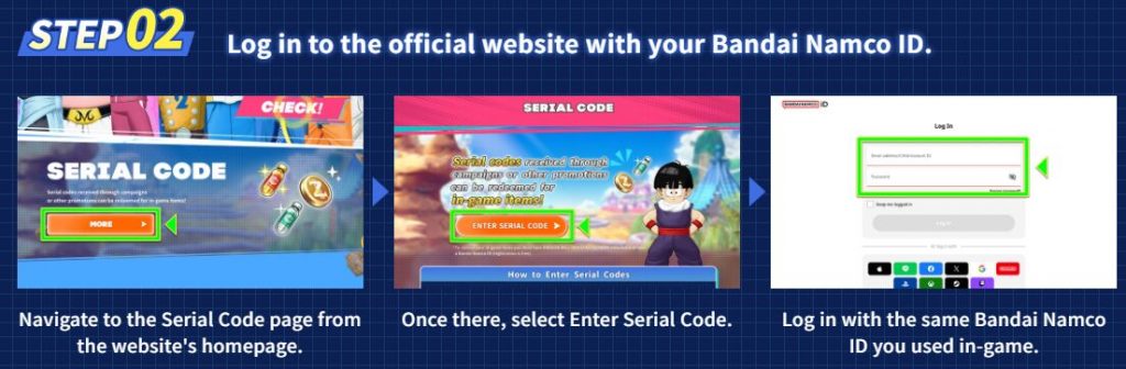 DRAGON BALL GEKISHIN SQUADRA Serial Code