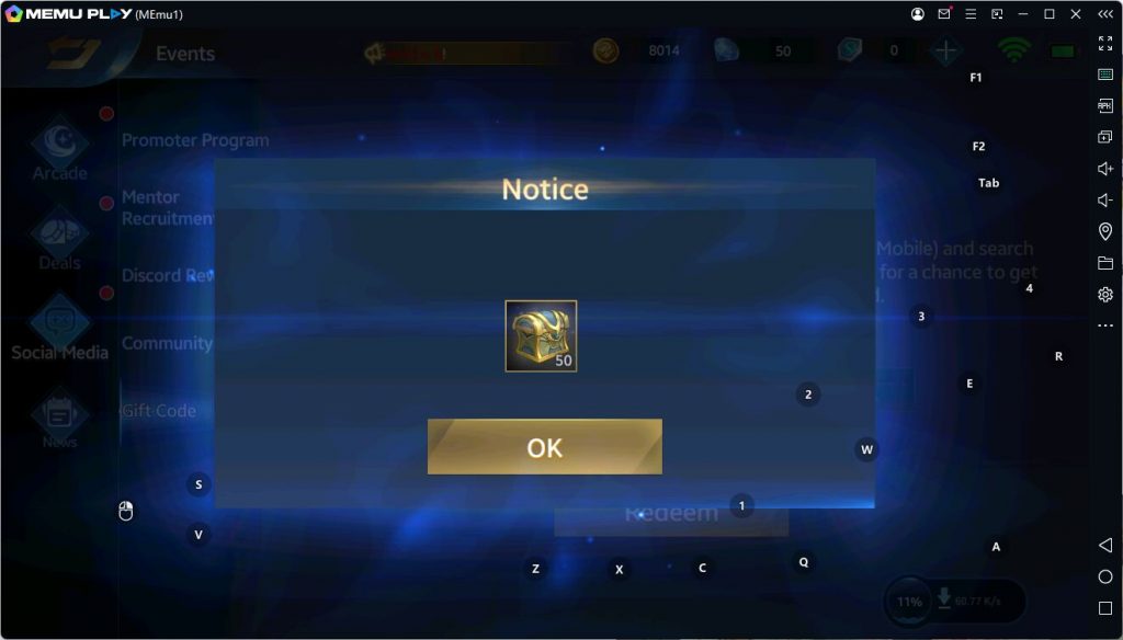 Heroes Evolved code