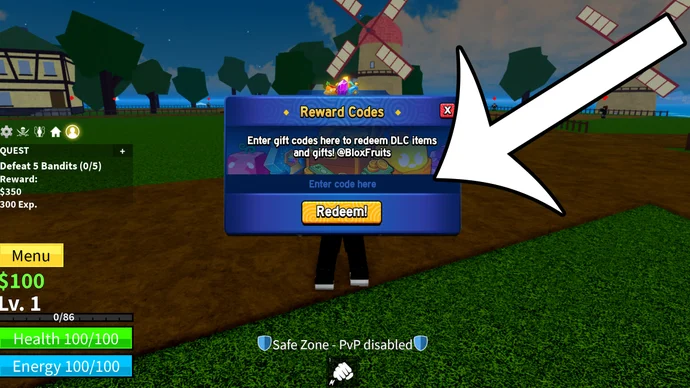How to Redeem Roblox Blox Fruits Codes