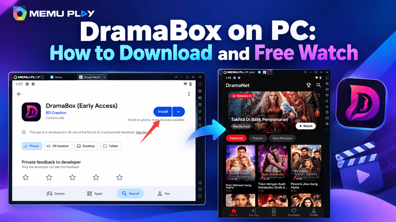 DramaBox on PC: How to Download and Watch with MEmu Emulator PC