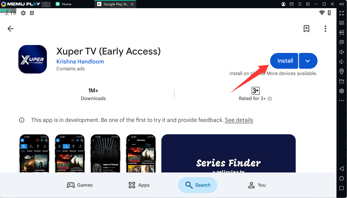 How to Download Xuper TV on PC with MEmu