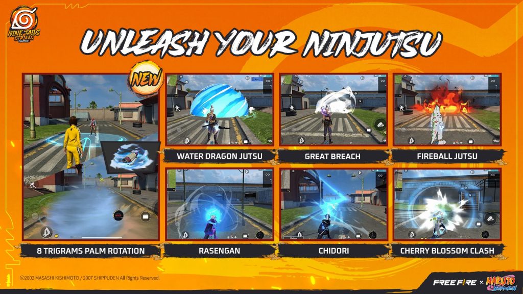 free fire x naruto